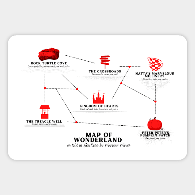 Heartless Map Magnet by The Happy Writer